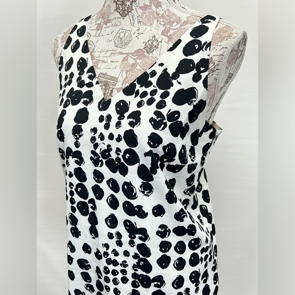 BANANA REPUBLIC Black and white dot tank‎ size M - Picture 2 of 12